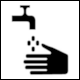 Traffic Sign from Brazil: SVA-11 Handwashing Facility (Servio sanitrio)